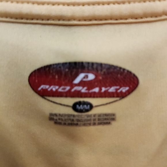 Pro Player Yellow Polo with Black Stripes - Picture 2 of 2